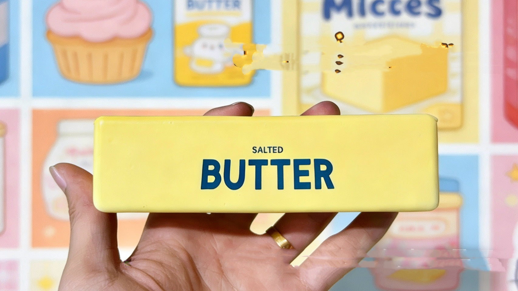 Wet Soft Butter Strip Slow Rebound Squeezing Toy Decompression Model